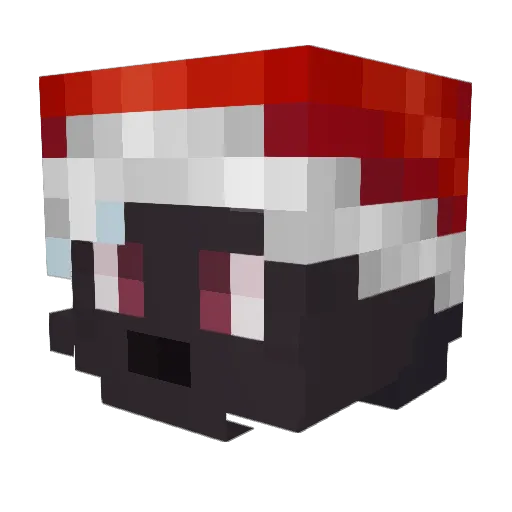 VMJ Minecraft avatar head, 3D render