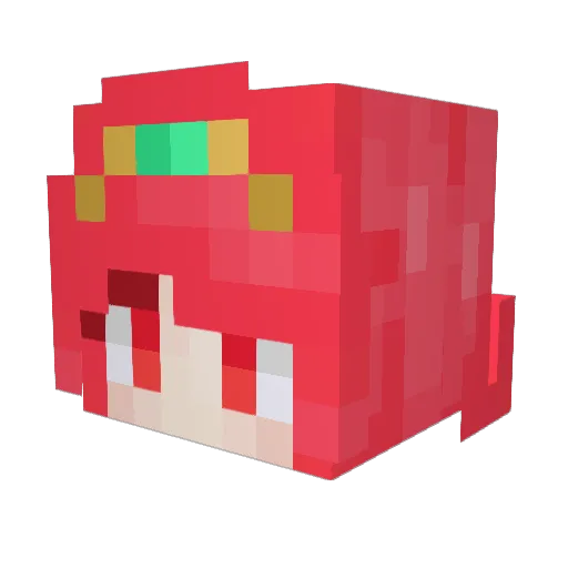 VMK700 Minecraft avatar head, 3D render