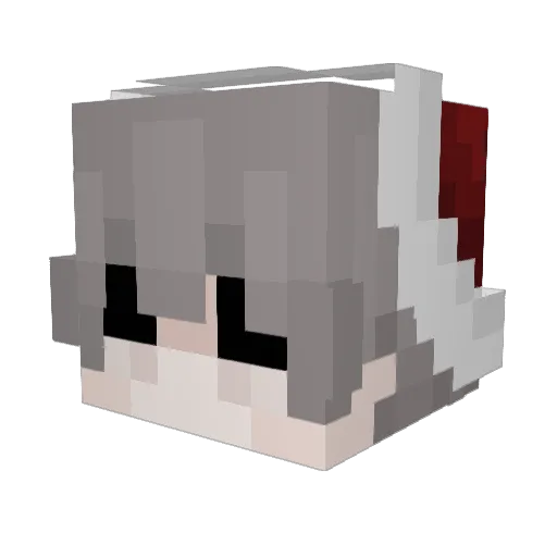 VMPG Minecraft avatar head, 3D render
