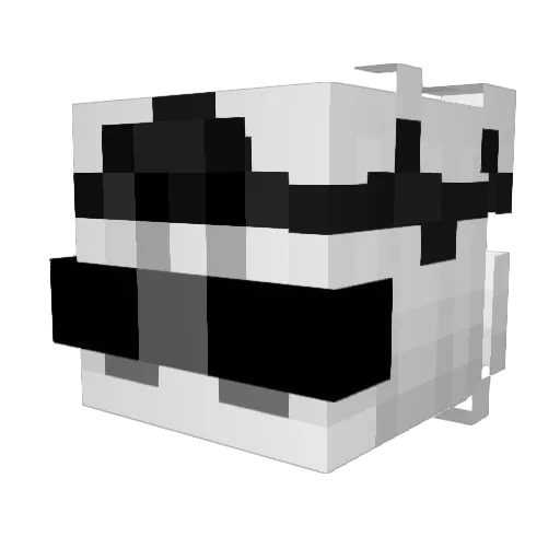 VMSAL Minecraft avatar head, 3D render