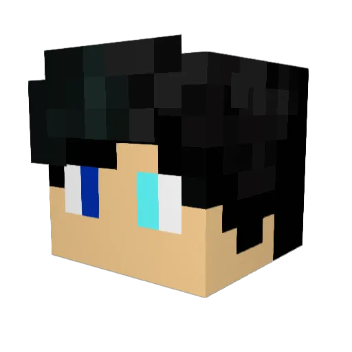 VMeintV Minecraft avatar head, 3D render