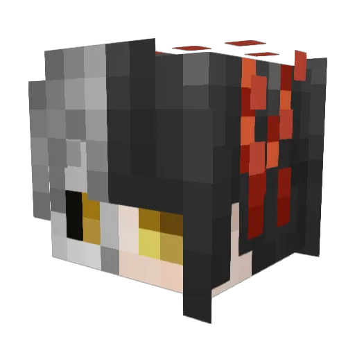VNGHurt Minecraft avatar head, 3D render