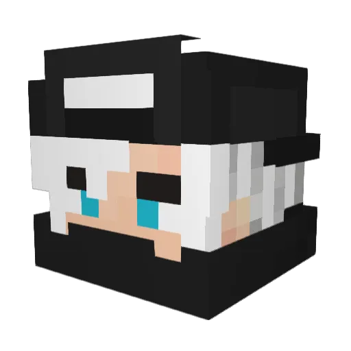 VNIX_ Minecraft avatar head, 3D render