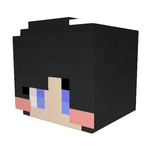 VNholic Minecraft avatar head, 3D render