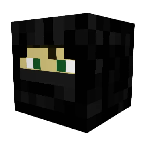 VNinjAV Minecraft avatar head, 3D render