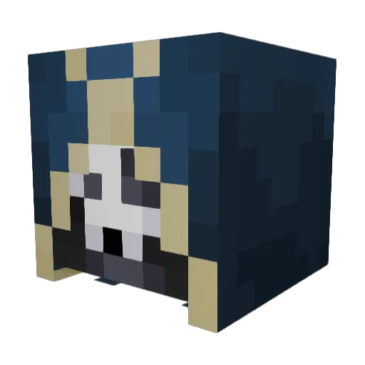 VNo1 Minecraft avatar head, 3D render