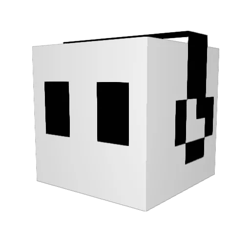 VOB_2705 Minecraft avatar head, 3D render