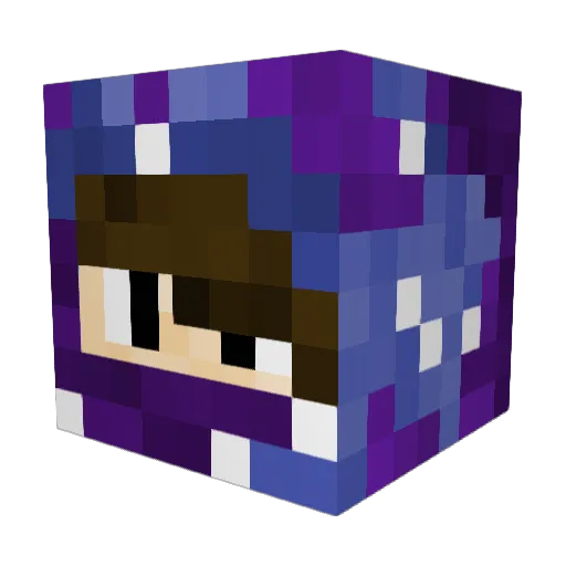 VOID12777 Minecraft avatar head, 3D render