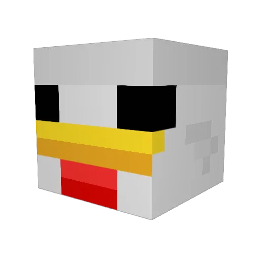 VOLCANIC6273 Minecraft avatar head, 3D render