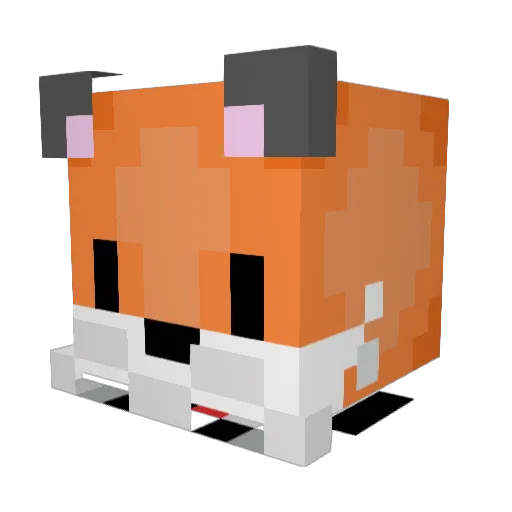 VOLPOLO Minecraft avatar head, 3D render