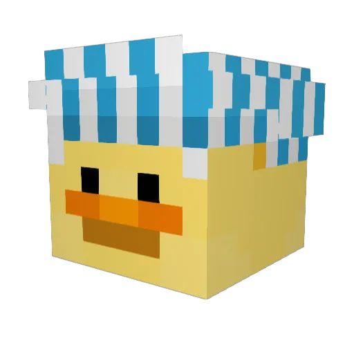 VOLT_7127 Minecraft avatar head, 3D render