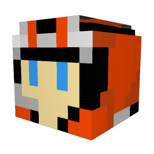 VONSHLOVENS Minecraft avatar head, 3D render