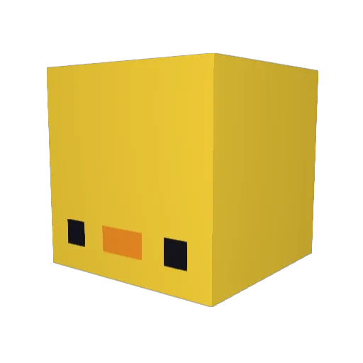 VOODOO_343 Minecraft avatar head, 3D render