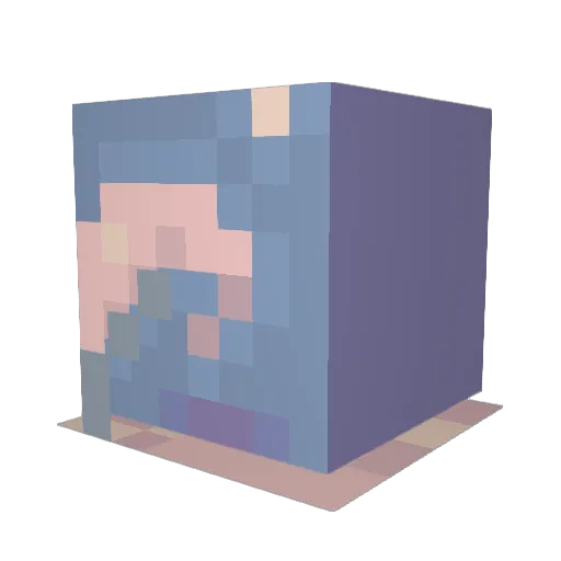 VOPZ1S1 Minecraft avatar head, 3D render