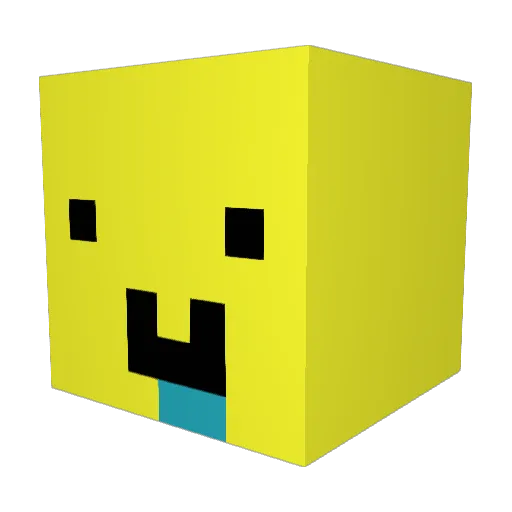 VORTEXVRMC Minecraft avatar head, 3D render