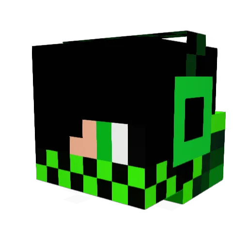 VORTEX_2018 Minecraft avatar head, 3D render