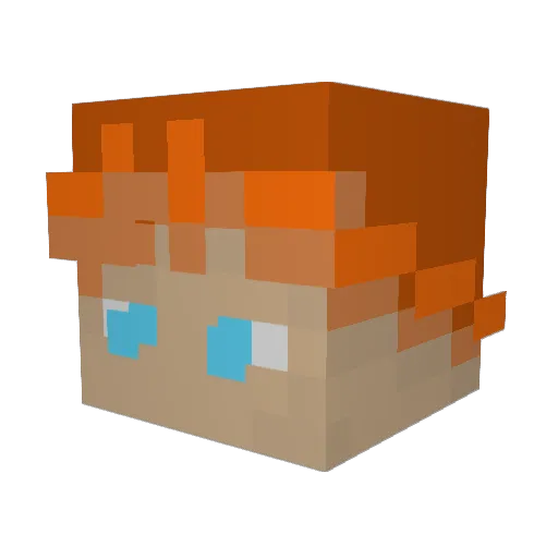 VORTEXshuey Minecraft avatar head, 3D render