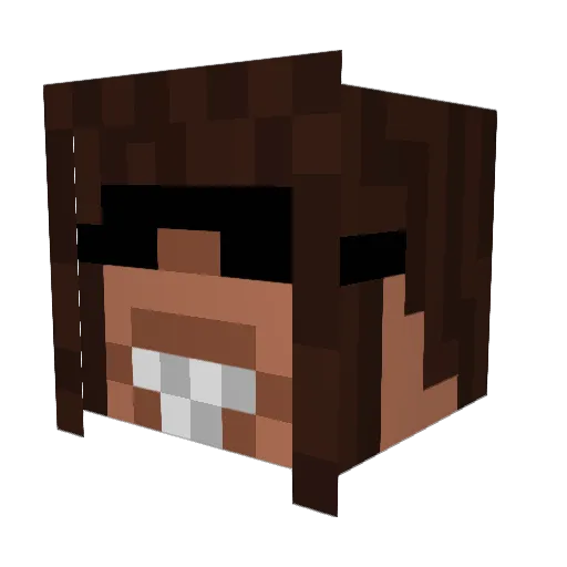 VOVToner Minecraft avatar head, 3D render
