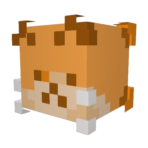 VPHDeeM Minecraft avatar head, 3D render