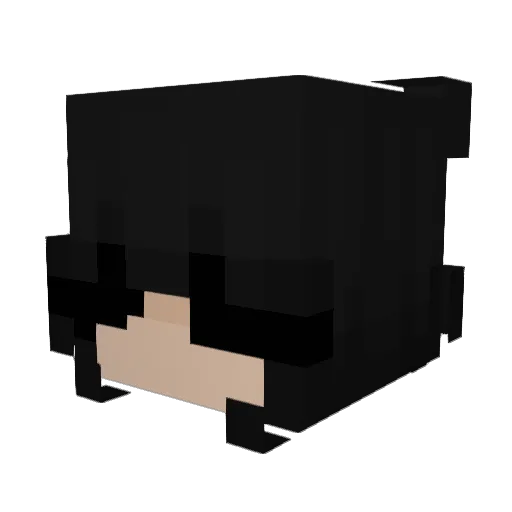 VPL0222 Minecraft avatar head, 3D render