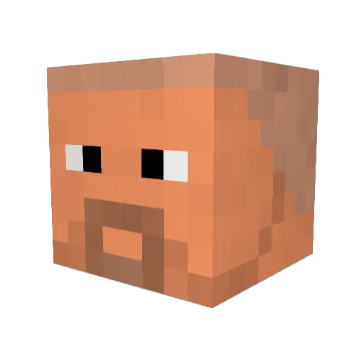 VPNGuard Minecraft avatar head, 3D render