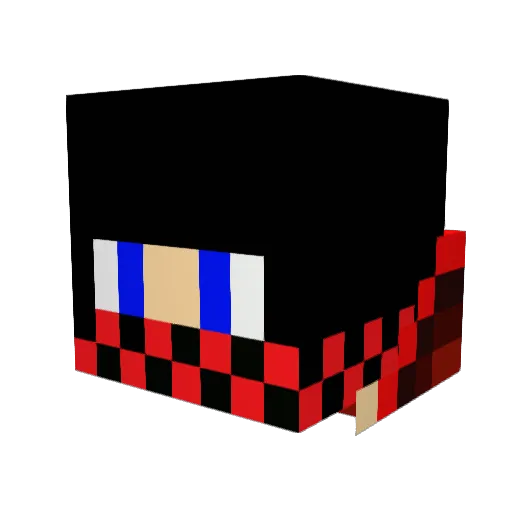 VPX2PRO Minecraft avatar head, 3D render