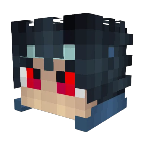 VPedroKn Minecraft avatar head, 3D render