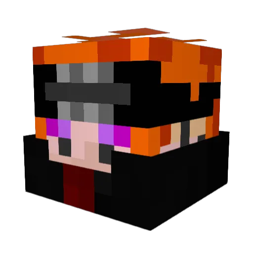 VPminecraft60 Minecraft avatar head, 3D render