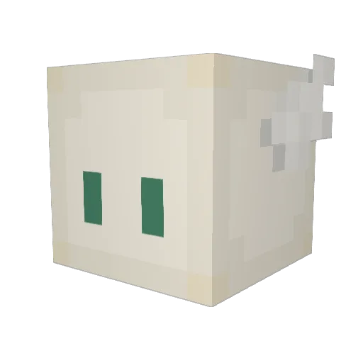 VQUEEN135 Minecraft avatar head, 3D render