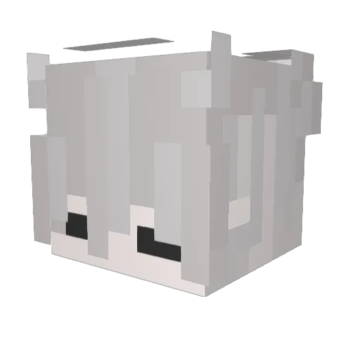 VRPlumber Minecraft avatar head, 3D render