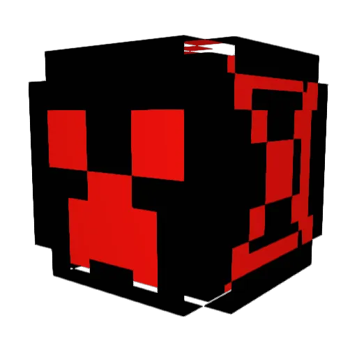 VRTXBlazePC Minecraft avatar head, 3D render