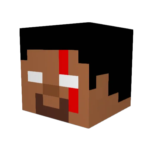 VSGAMER117 Minecraft avatar head, 3D render