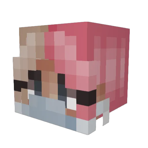 VSK2030 Minecraft avatar head, 3D render