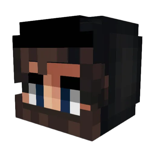 VSVarik Minecraft avatar head, 3D render