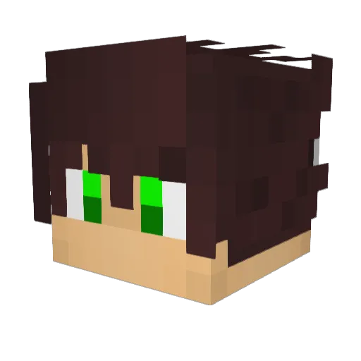 VShirox_ Minecraft avatar head, 3D render