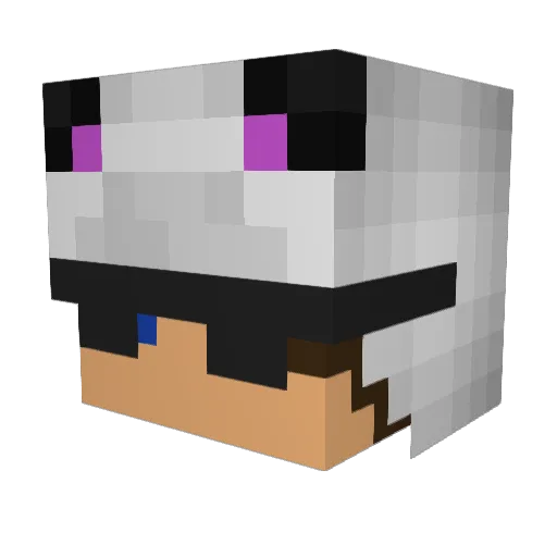 VSpier Minecraft avatar head, 3D render
