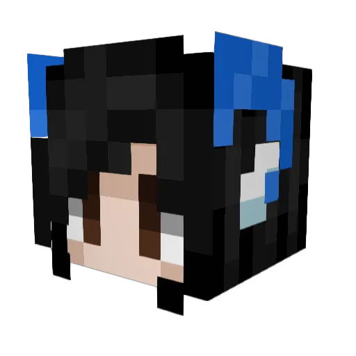 VStarfur Minecraft avatar head, 3D render