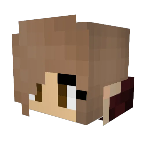 VStarkBe Minecraft avatar head, 3D render