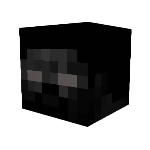 VT Minecraft avatar head, 3D render