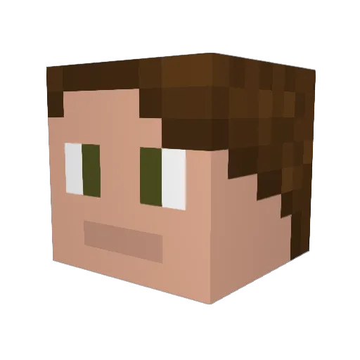 VTPendolino390 Minecraft avatar head, 3D render
