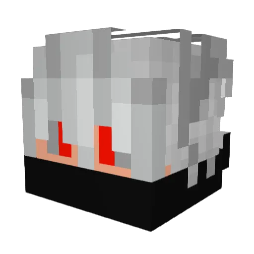 VTZIM_ Minecraft avatar head, 3D render