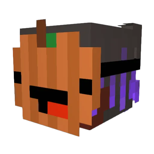 VT_13 Minecraft avatar head, 3D render