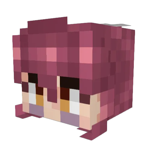 VTequiaGogo Minecraft avatar head, 3D render
