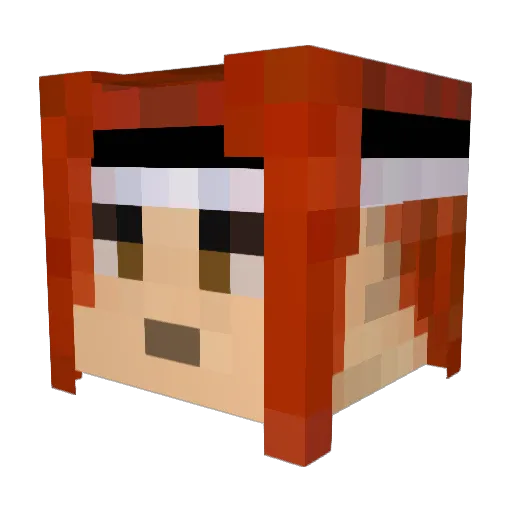 VTiRoj Minecraft avatar head, 3D render