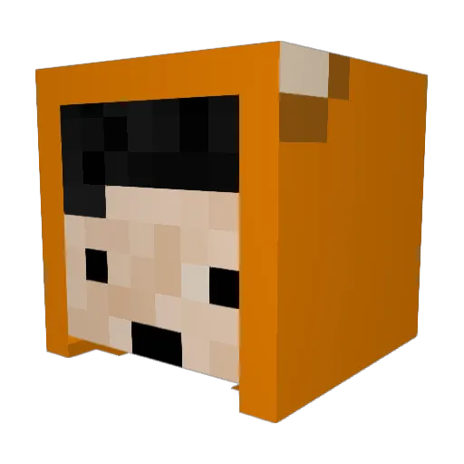 VTory_ Minecraft avatar head, 3D render