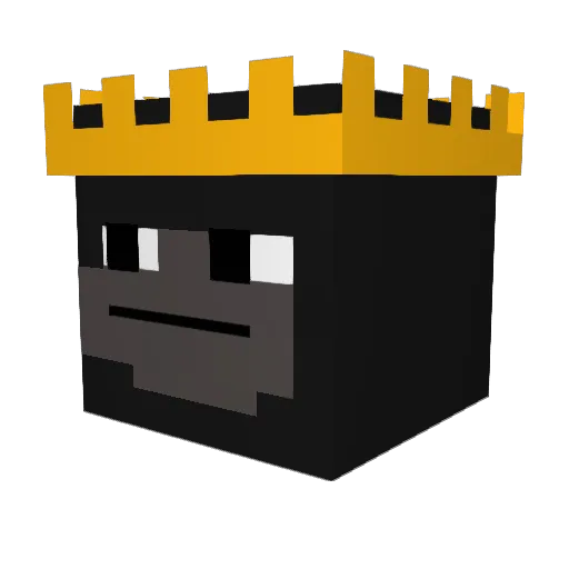 VUXI0_0 Minecraft avatar head, 3D render