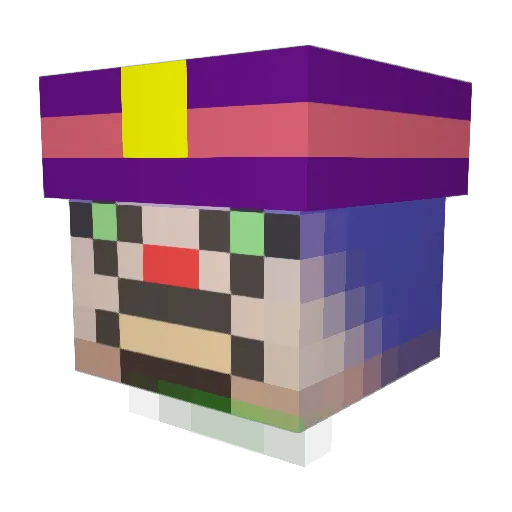 VVartooth Minecraft avatar head, 3D render