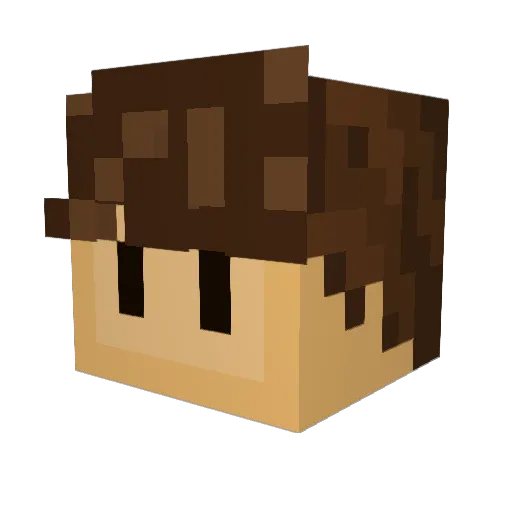 VVavvy_ Minecraft avatar head, 3D render