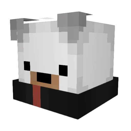 VVeiss Minecraft avatar head, 3D render