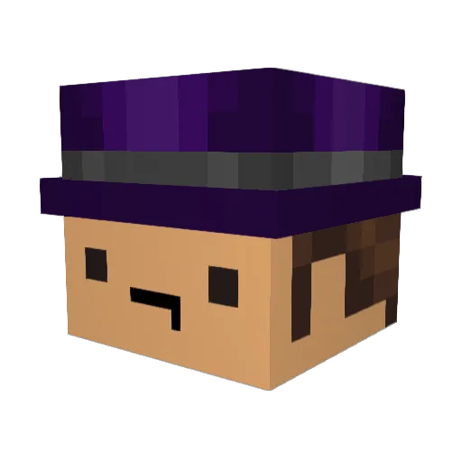 VVersa Minecraft avatar head, 3D render